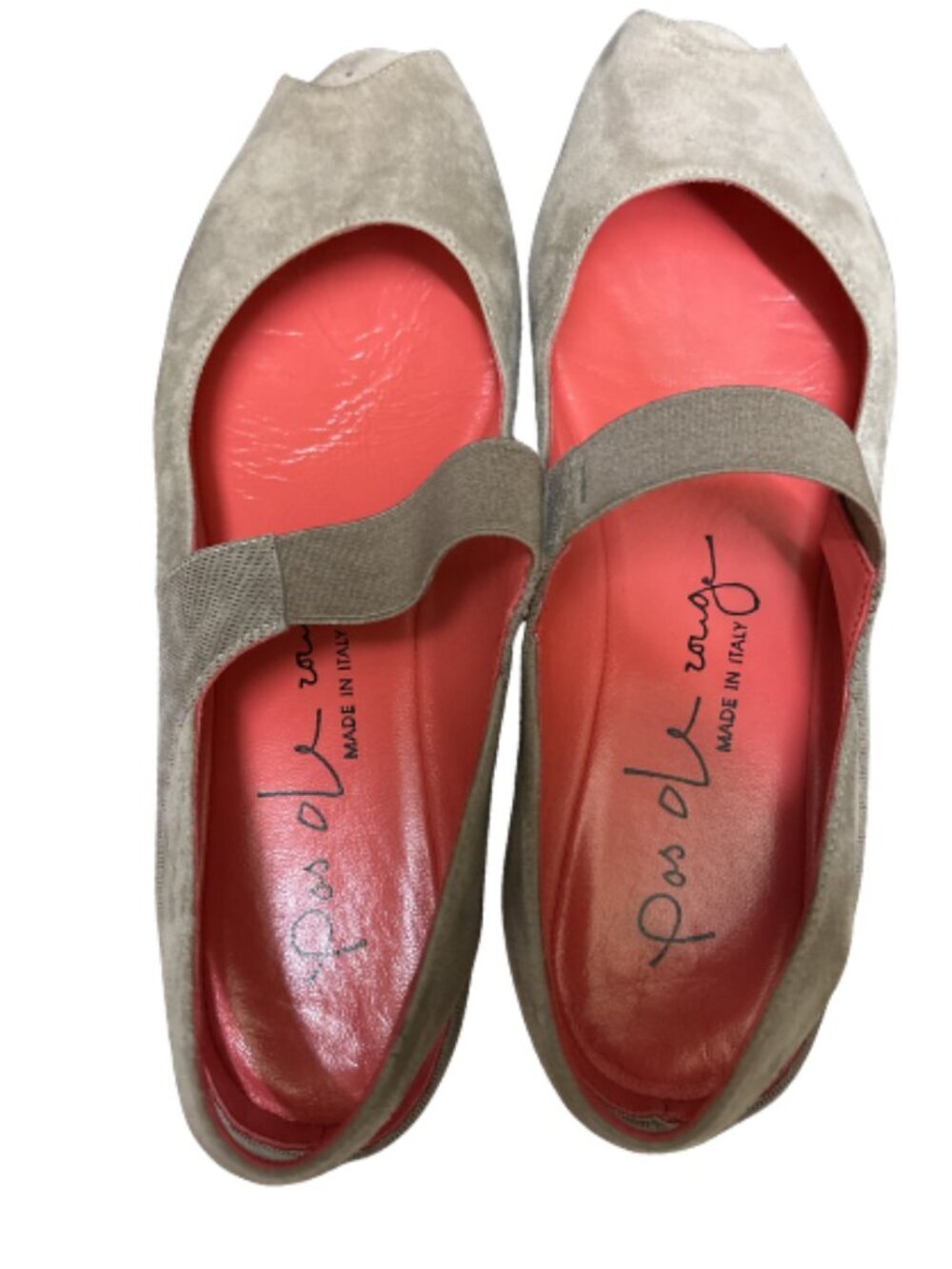 Pas Ole Rouge Beige Suede - Size 41